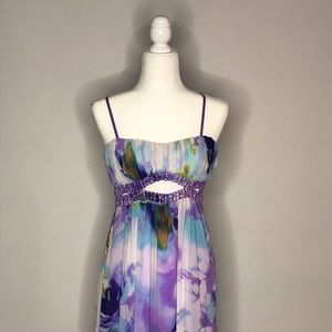 Floral sequin dress